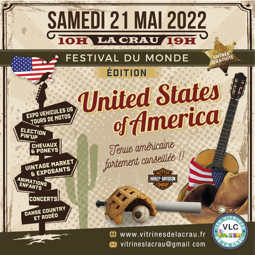 Samedi 21 mai 2022 – Festival du Monde édition « USA »